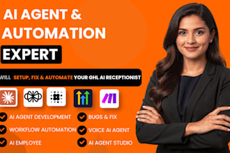 setup gohighlevel voice agent,ai receptionist and ghl agent studio automation