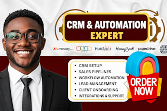 setup clay hubspot apollo pipedrive zoho monday zapier automation