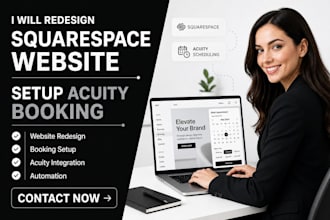 redesign design your squarespace site setup acuity scheduling