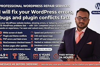 fix your wordpress errors, bugs and plugin conflicts