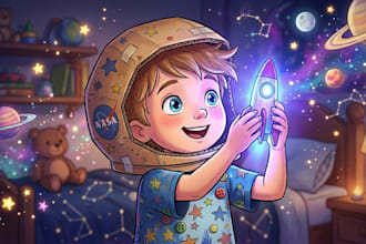 draw storybook illustration for children storybook, kids storybook illustration