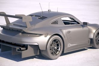3d car model stl, car parts, automotive cad, vehicle design, scale car modeling