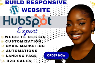 build hubspot website,landing page both design and redesign,figma to hubspot