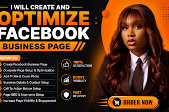 create and setup facebook business page