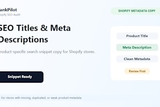 write shopify SEO titles and meta descriptions