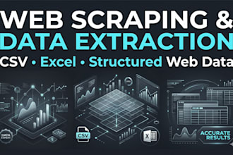 do web scraping, data mining and data extraction