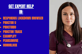 set respondus lockdown browser, prometrics, proctor u, exemplify