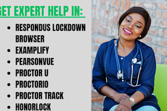 set respondus lockdown browser, prometrics, proctor u, exemplify