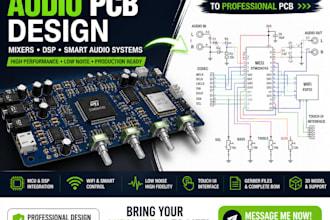 custom audio pcb design with mcu dsp integration  mixers and smart audio devices