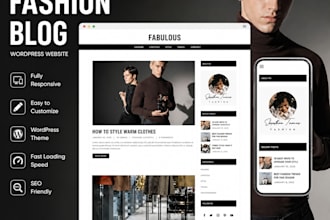 build a clean fashion blogger website design