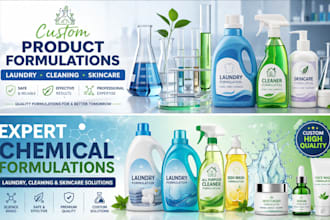 develop formulations for laundry and cleaning products skin care