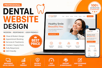 build dental website, clinic website, home care website, therapy website