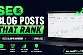 write SEO blog posts and articles that rank on google
