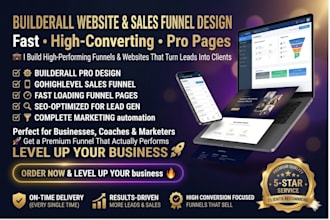 design builderall website sales funnel landing page builderall or gohighlghlevel