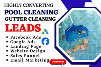 generate pool cleaning leads home cleaning leads gutter cleaning sales funnel
