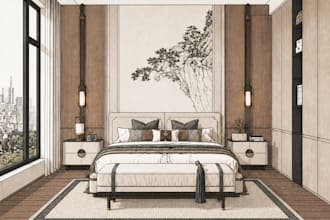 simple 3d interior design