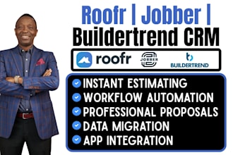 setup roofr, jobber, and buildertrend CRM for roofing and home contractors