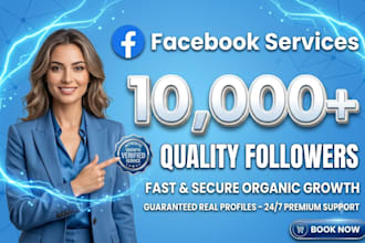 get you 20,000 facebook USA followers high quality service