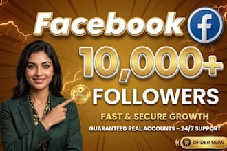 get you 20,000 facebook USA followers high quality service