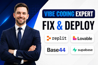 fix vibe code errors, bugs and cleanup your lovable, replit, base44, mvp apps