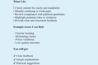 review and moderate your content for quality and compliance