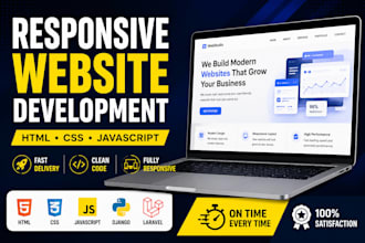 build website using html css javascript