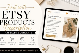 do etsy product description