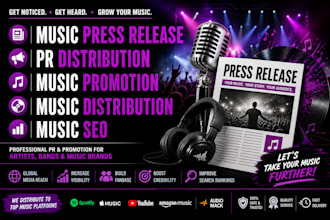 music press release pr distribution music promotion music distribution music seo