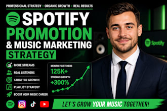 create a spotify promotion and music marketing strategy for your songs