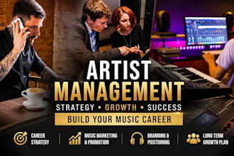 provide artist management strategy and music career guidance