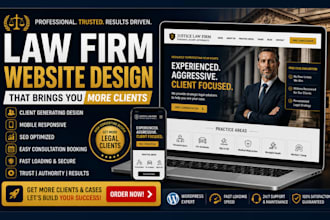 build a client generating law firm website and attorney website using wordpress