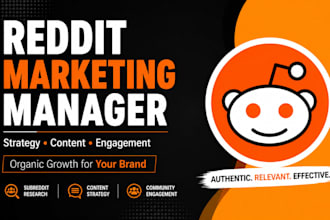 be your reddit marketing manager for brand growth