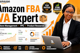be your amazon fba virtual assistant for amazon store management