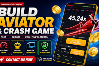 build and develop crash game aviator game bet app