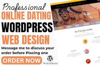 design professional wordpress dating website with matchmaking and counselling