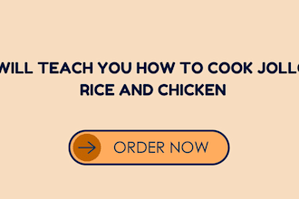teach how to cook jollof rice and chicken