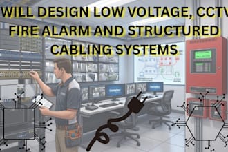 design low voltage, cctv, fire alarm and structured cabling systems