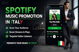 do spotify music promotion in italy
