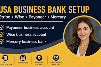 usa bank creation for resident and non resident  wise mercury llc registration
