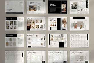 do 3d interior mood board,shopping list,writing list interior,building calculate