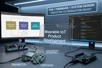 develop your wearable iot product with pcb firmware and system integration
