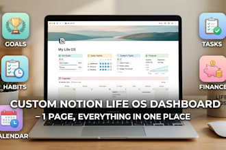 design a custom notion life os dashboard for you