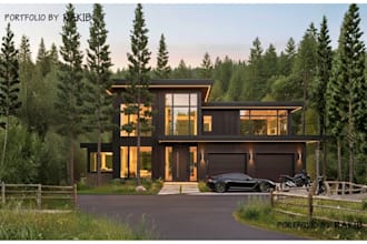 create professional exterior rendering and 3d modeling