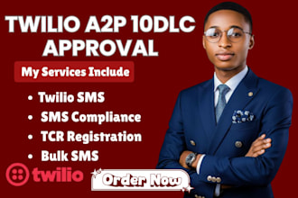 approve twilio a2p 10dlc sms compliance and tcr registration