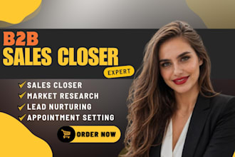 b2b sales closer high ticket sales representative sales agent sdr