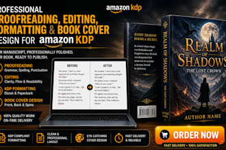 design gothic romance book cover, ebook cover design, or edit dark novel book