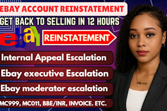 reinstate your ebay account suspended for mc011, mc999, or restrictions