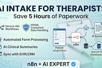 design ai intake form automation for therapists n8n