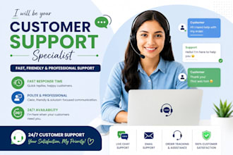 provide  customer support and live chat service for your business