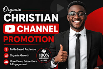 christian youtube video promotion, channel subscription